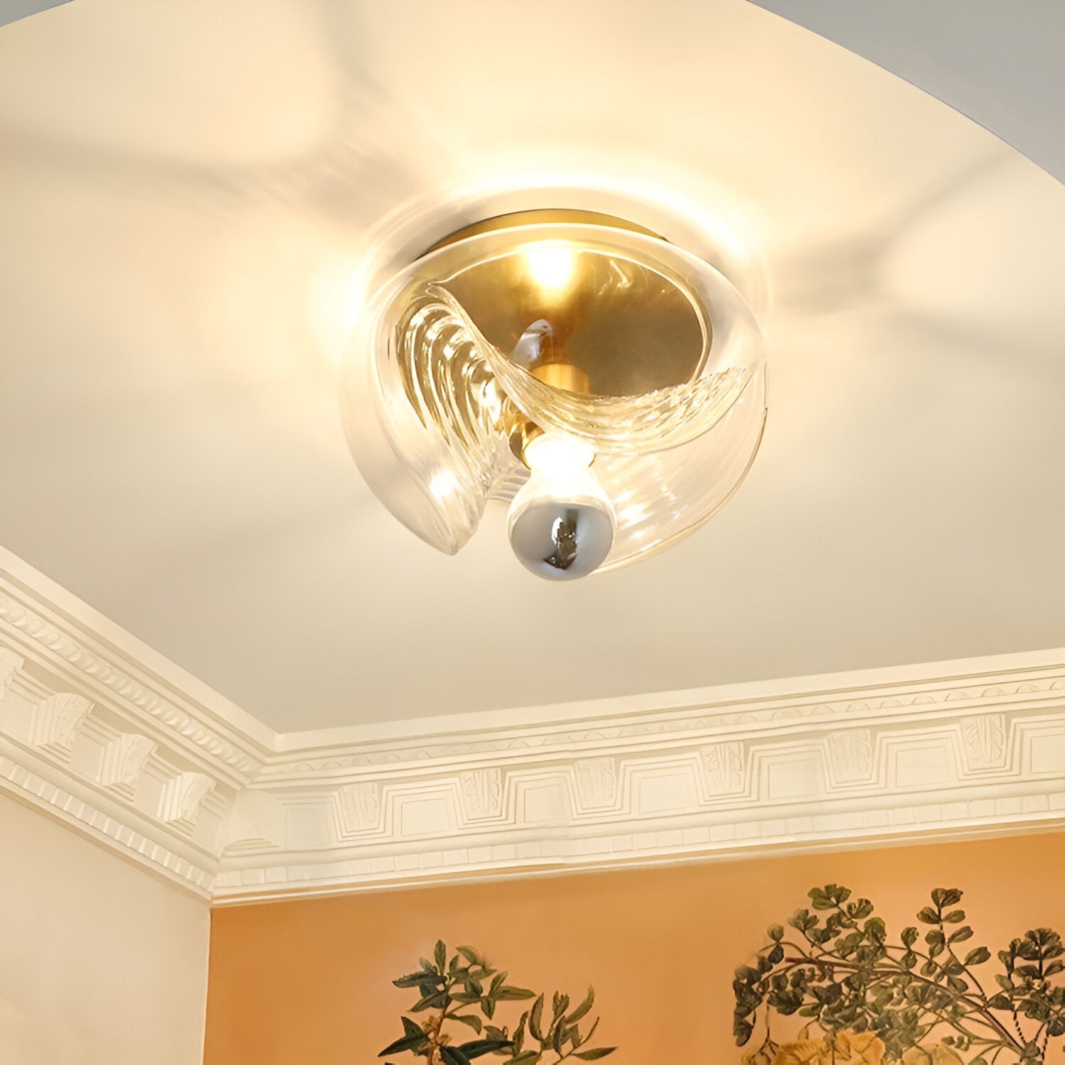 Vireon - Franse Vintage Middeleeuwse Bauhaus Plafondlamp