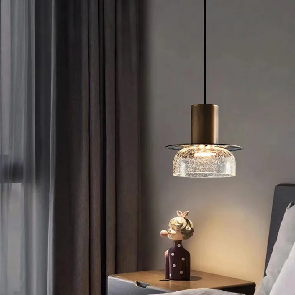 Candelora - Moderne Creatieve Glazen Hanglamp met Gebarsten Effect