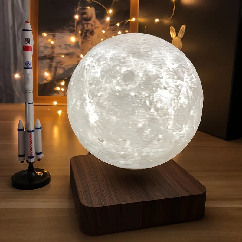 Helvoria – Zwevende Magnetische Maanlamp met 3D Print en LED Verlichting