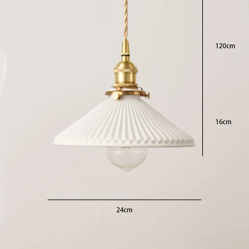 Kaelis - Japanese Ceramic Retro Pendant Lamp Bronze
