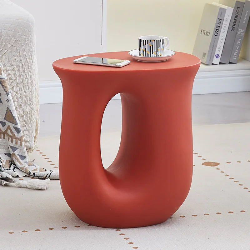 Valerienne - Nordic U-Shaped Side Table Compact and Portable