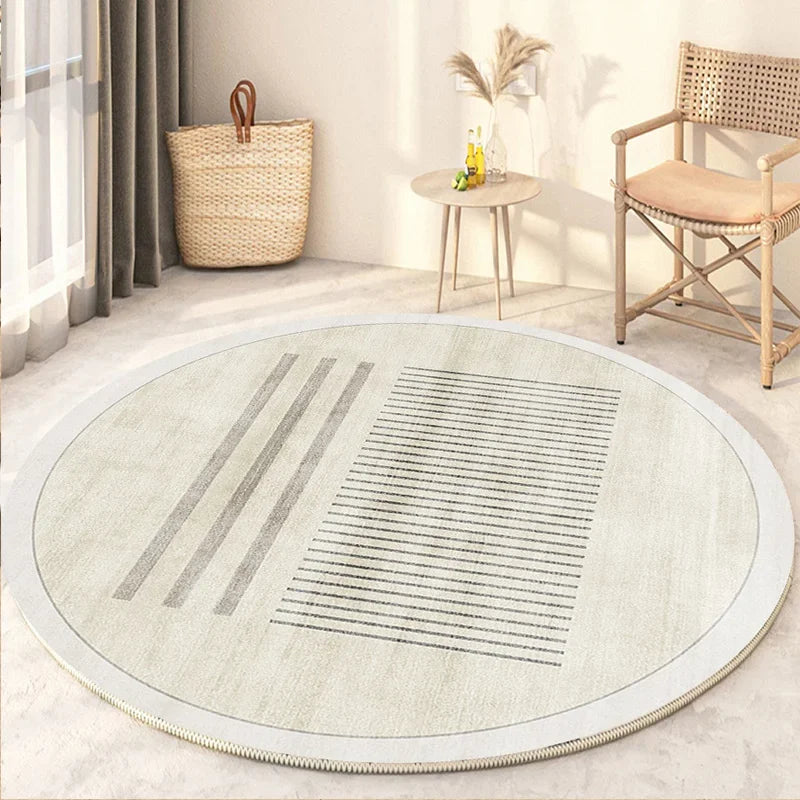 Thyn - Japanse Stijl Ronde Wasbare Vloerkleed voor Woonkamer
