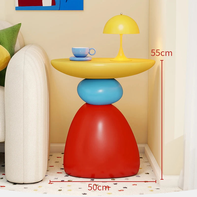 Orvania – Tavolino Decorativo con Pietre Colorate 55 Cm
