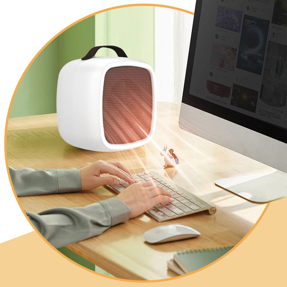 Elandora - 500W Draagbare Mini PTC Keramische Kachel voor Binnen en Kantoor