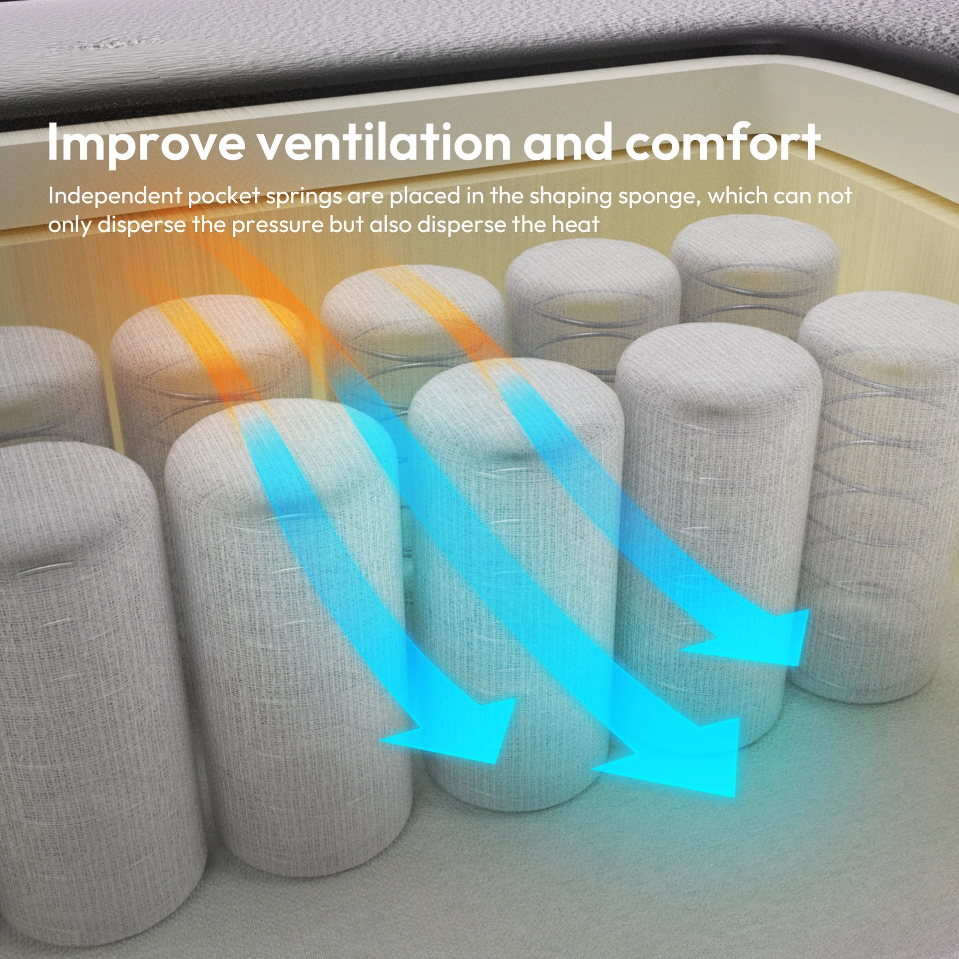 Domara - Chaise de jeu ergonomique en cuir avec ressorts ensachés et dossier réglable