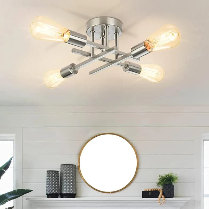 Velmorax - Nordic Semi Recessed LED Ceiling Lamp