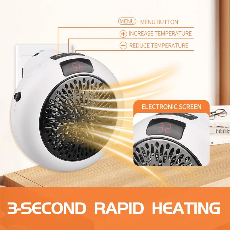 Selviora - Radiateur électrique bureau et montage mural avec télécommande