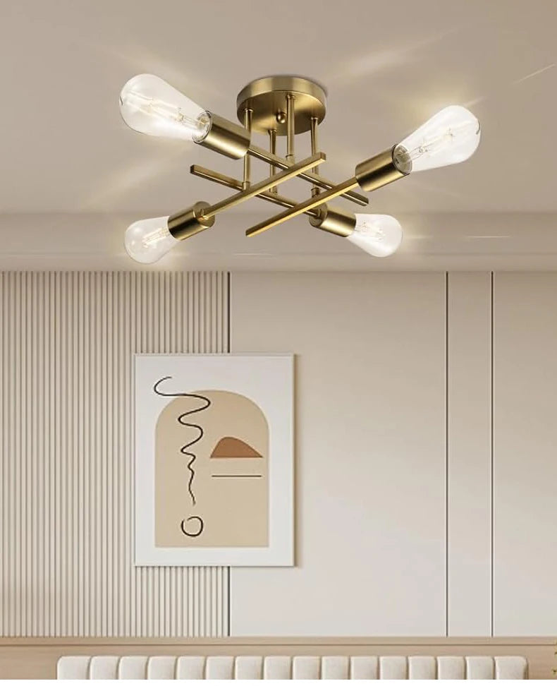 Velmorax - Nordic Semi Recessed LED Ceiling Lamp