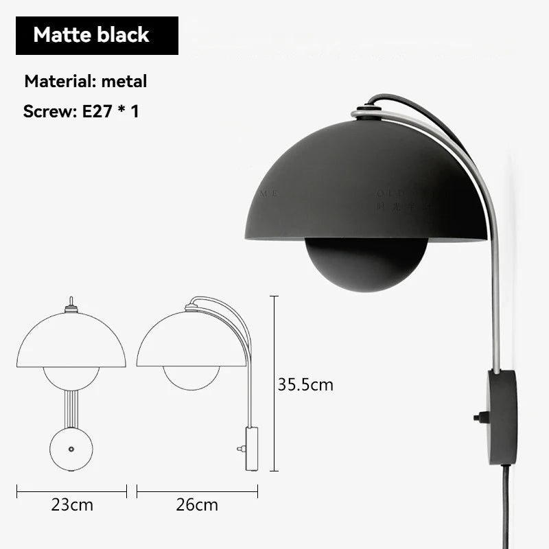 Veloran – Scandinavian Wall Lamp White Green Chrome