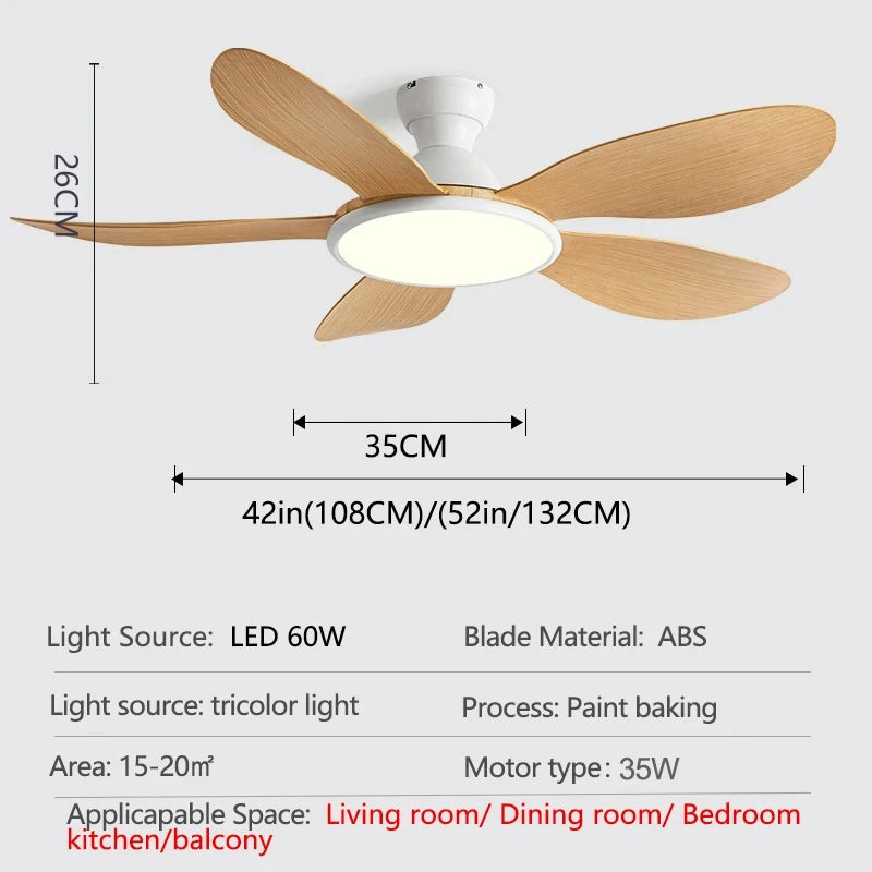 Lumivaron - Moderní LED stropní ventilátor s osvětlením a dálkovým ovládáním