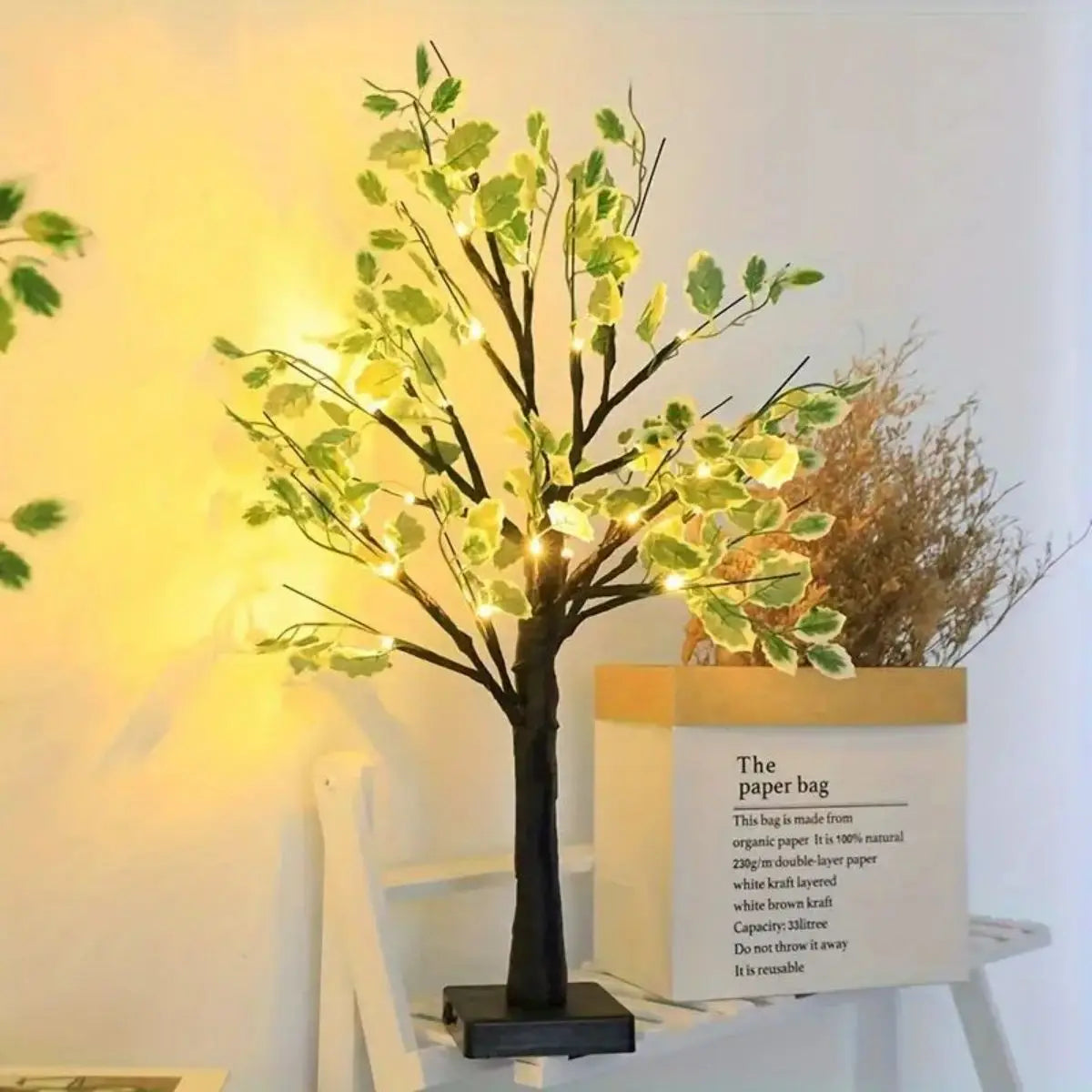 Sylvara – LED Birch Leaf Ambient Lighting on Battery