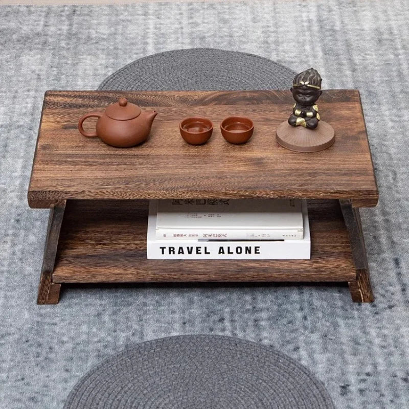 Aurelian - Massief Houten Tatami Theetafel Vloertafel