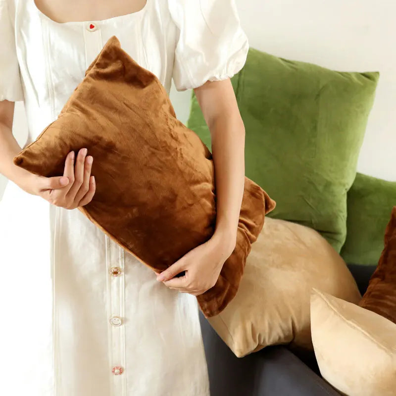 Aemilia - Velours Sierkussen in Vrolijke Snoepkleuren voor Bank en Slaapkamer