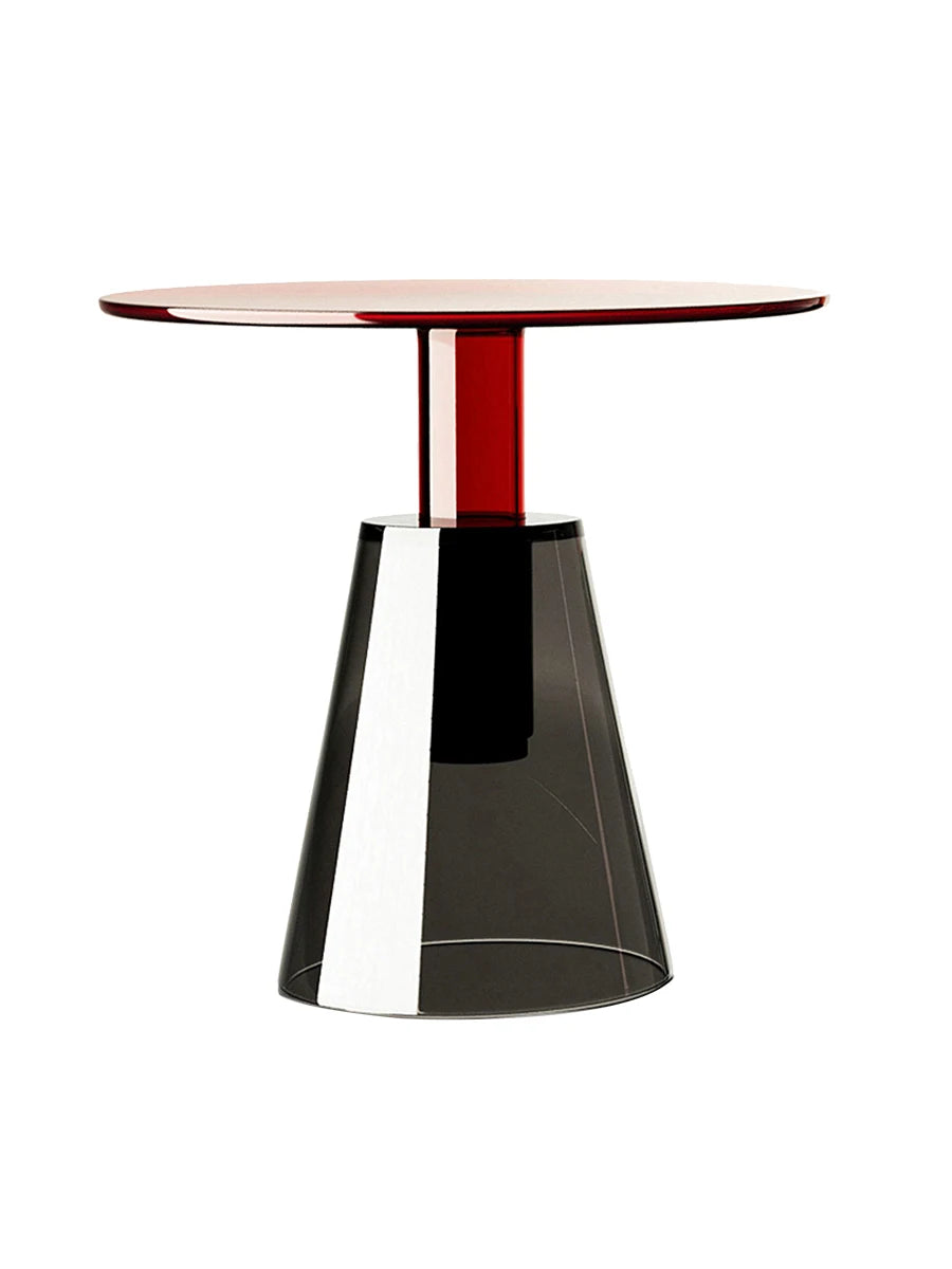 Virellon - Nordic Glass Coffee Table Transparent Round