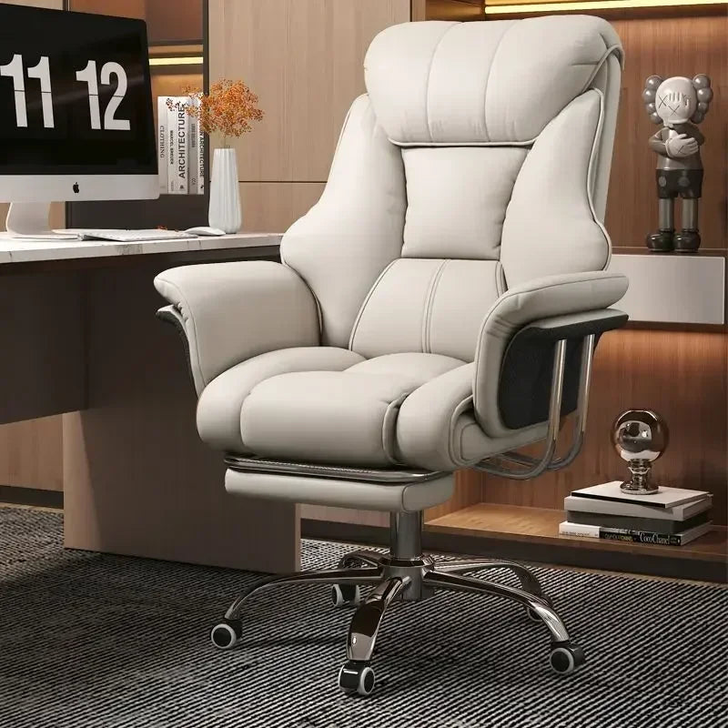 Marcellis - Chaise de bureau réglable pivotante pour télétravail et chambre d'étude