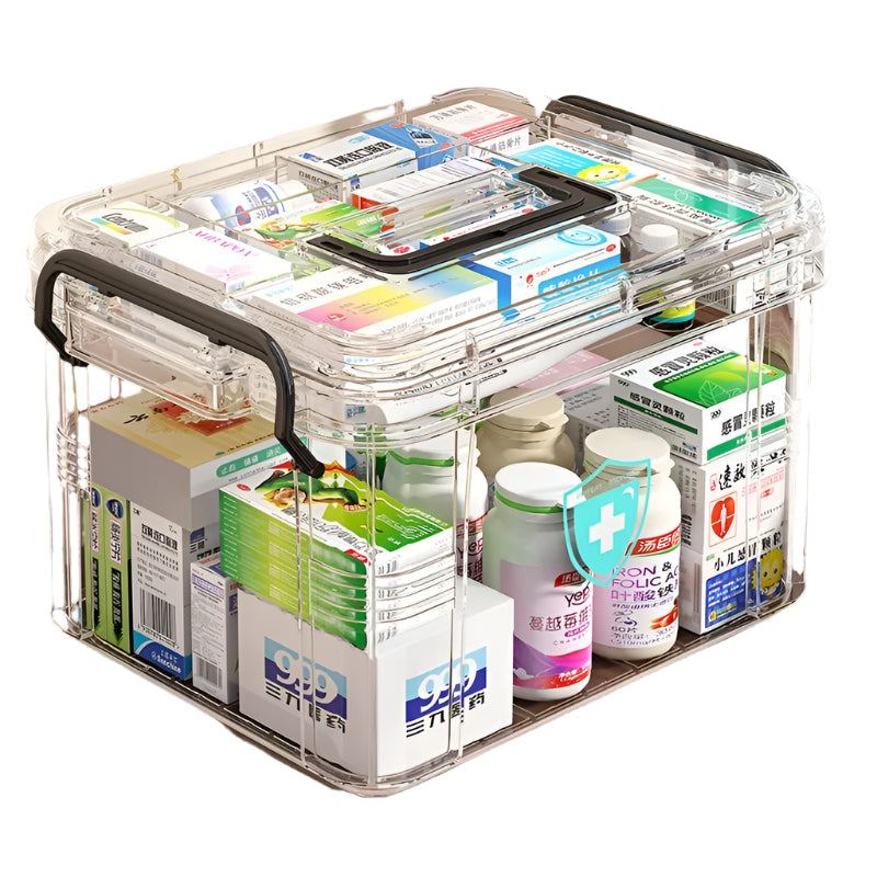 Domiralis - Grote Medicijn Organisator met Meerdere Lagen Afsluitbaar