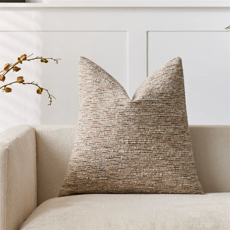 Bovira - Pruhovaný poťah na vankúš z bouclé