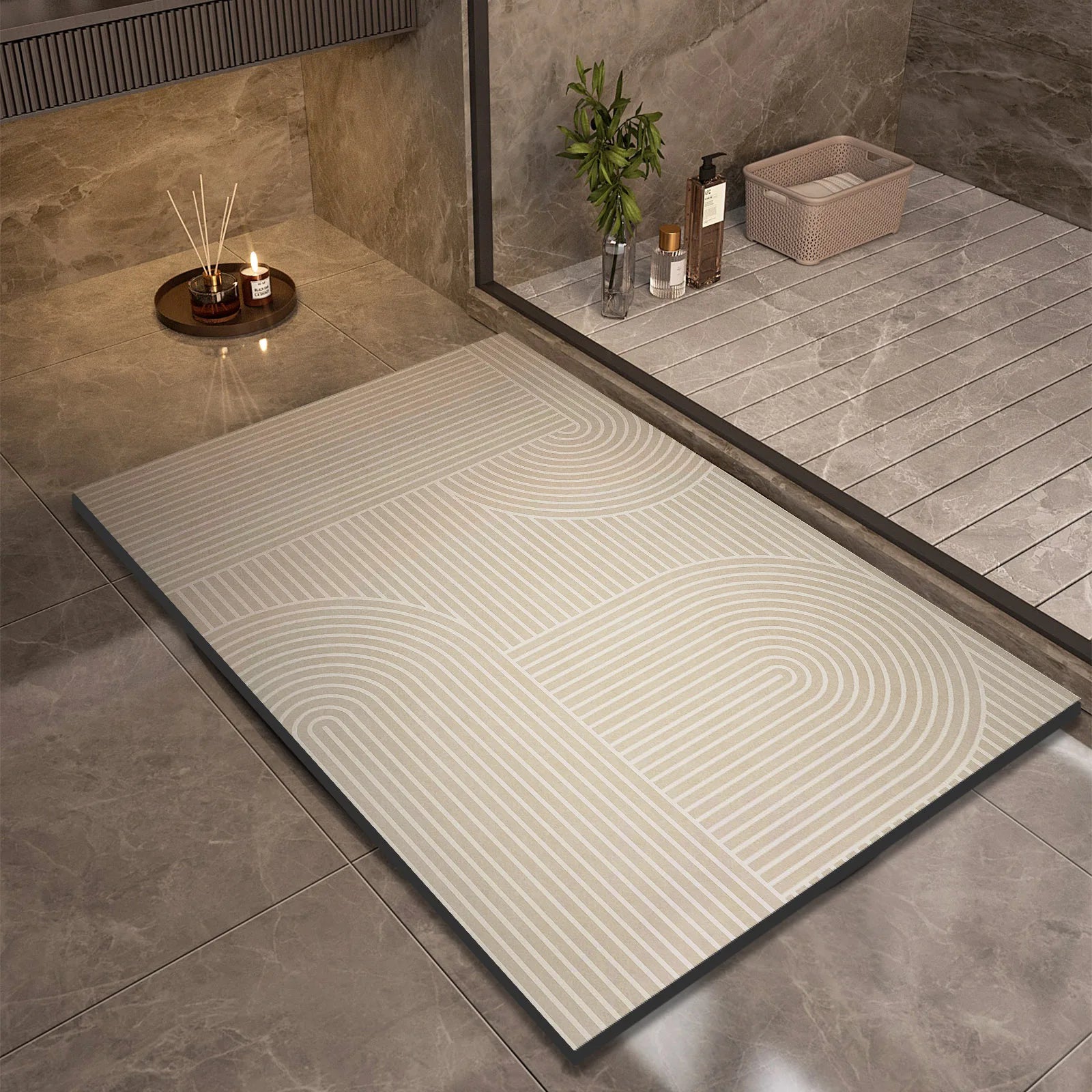 Liva - Superabsorberend Antislip Badmat Sneldrogend Douchekleed