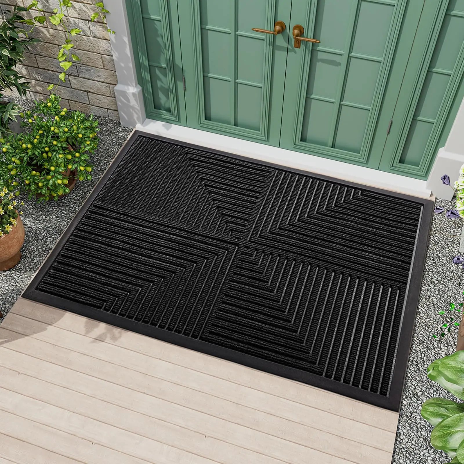 Aetheron - Door Mat Non-Slip for Heavy Use Indoors and Outdoors