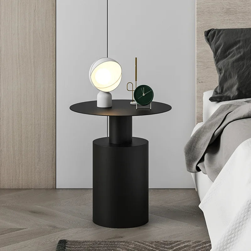 Orythea - Moderne Ronde Bijzettafel met Minimalistisch Design voor de Slaapkamer