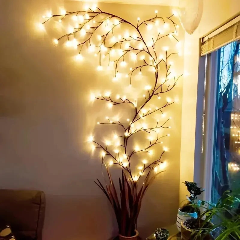 Velmiria – LED Willow Branch Light String with 8 Modes and USB Connection