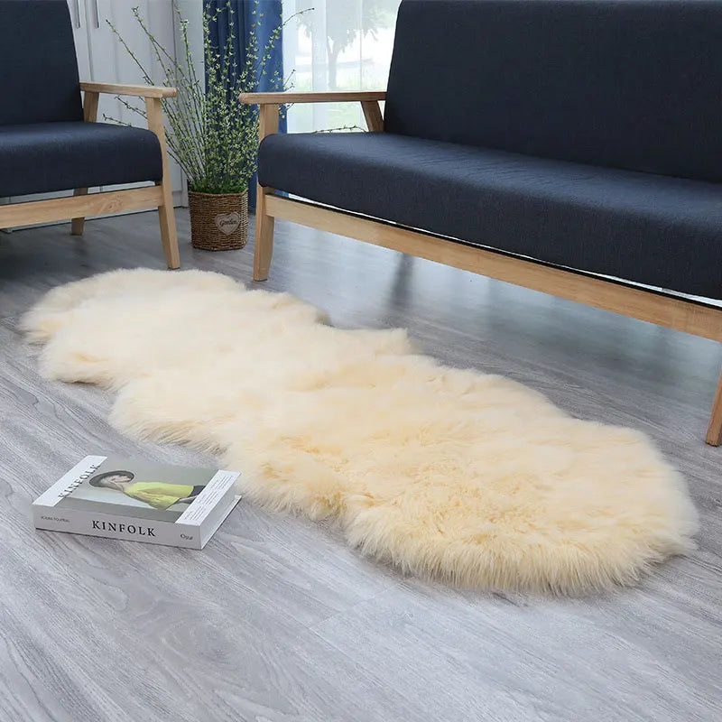 Novalyra - Tappeto in pelliccia sintetica di pecora in peluche