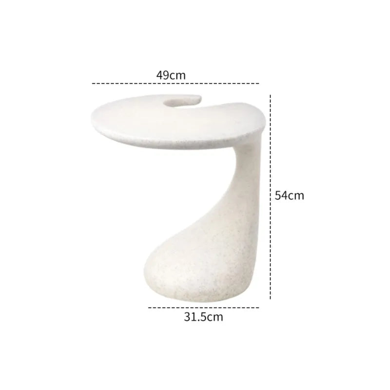 Velmoro - Luxurious Simple Black Side Table With Shelf