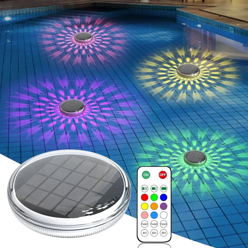 Lumivarn - Solar Floating RGB Pool Light Waterproof LED Projector