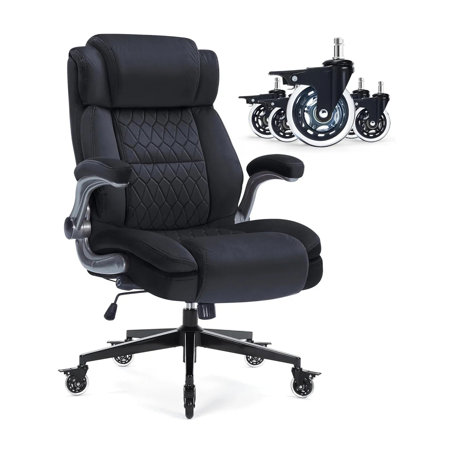 Granthor - Ergonomická kancelárska stolička s vysokým operadlom a spevneným podstavcom