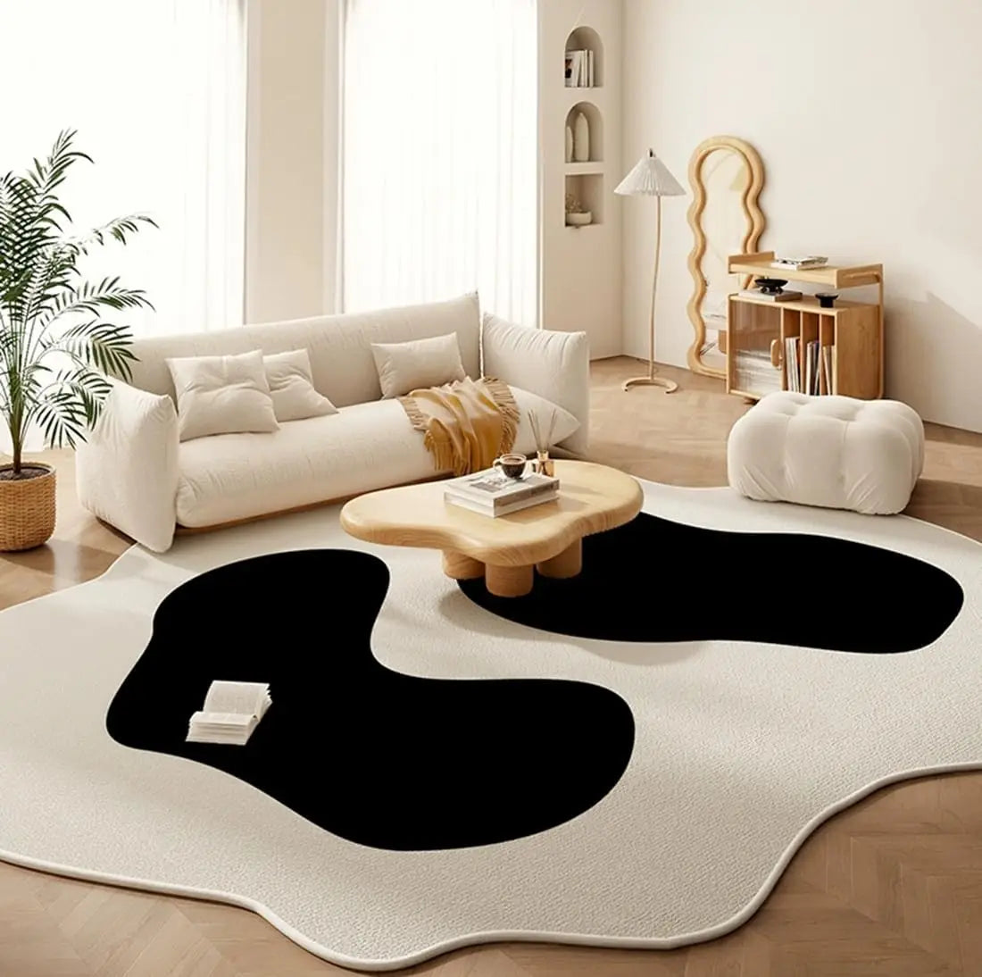 Vikama – Tappeto Minimalista Forma Irregolare Antiscivolo