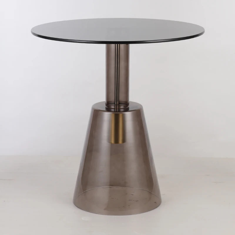 Virellon - Nordic Glass Coffee Table Transparent Round