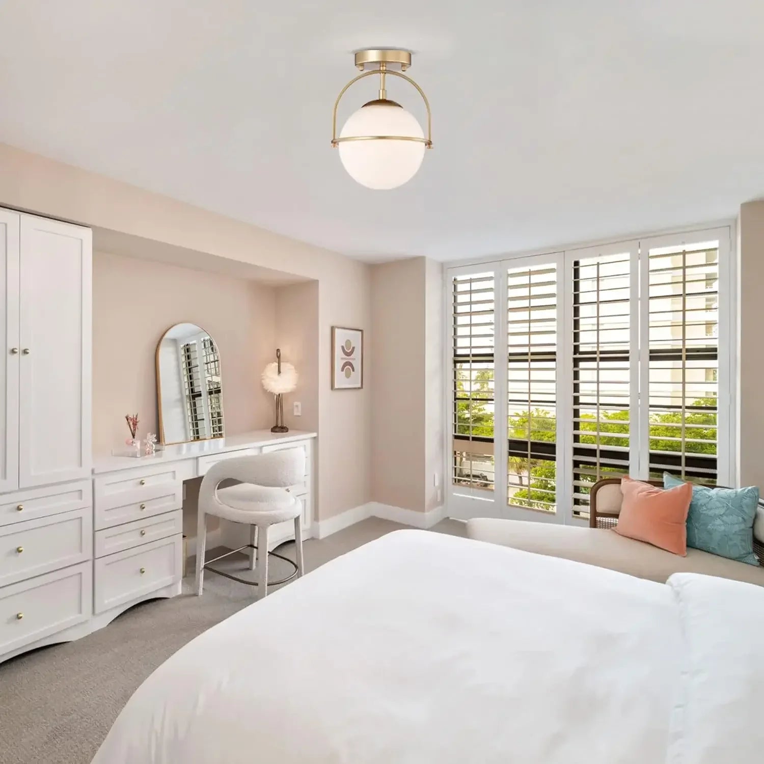 Corinna - Scandinavische Melkglas Plafondlamp