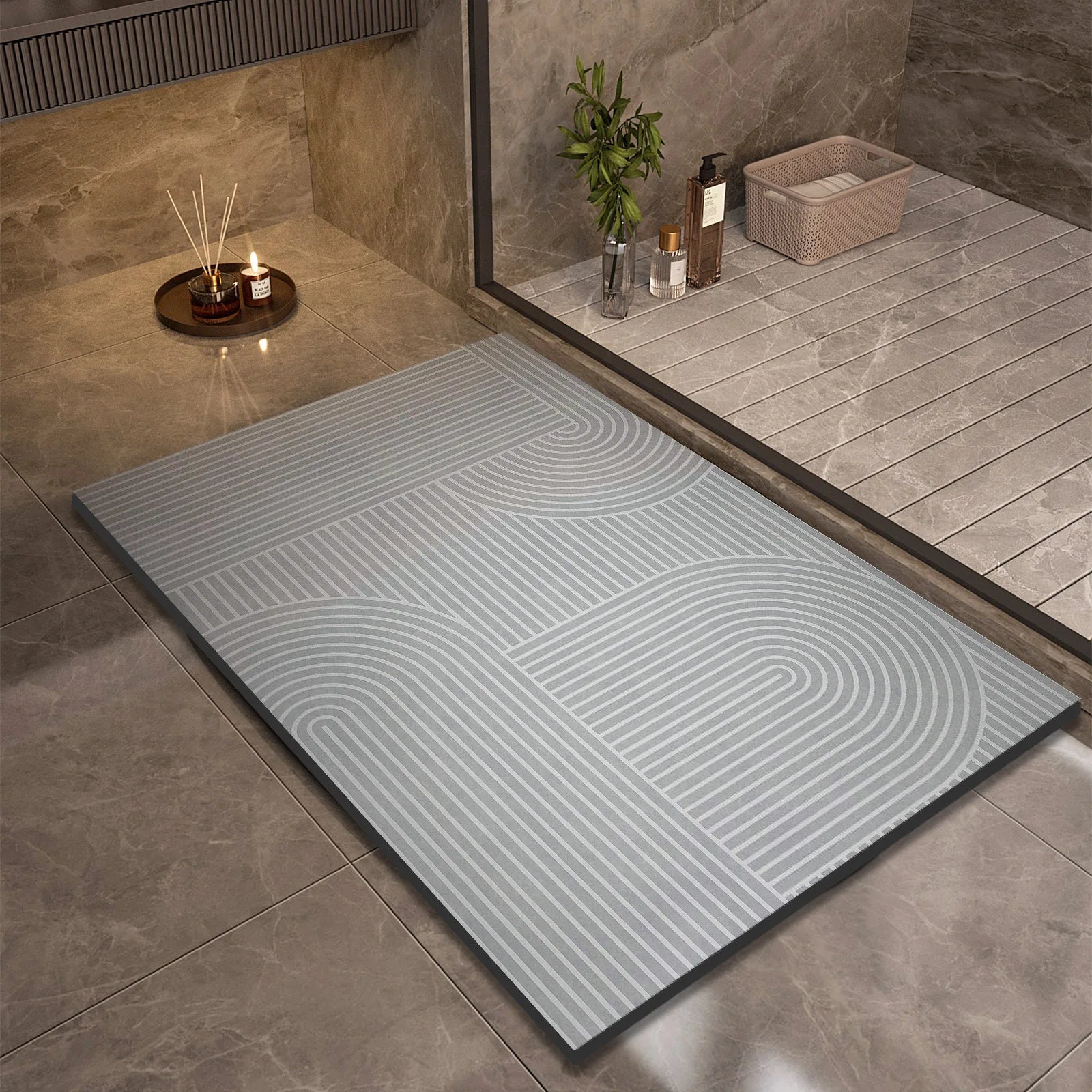 Liva - Superabsorberend Antislip Badmat Sneldrogend Douchekleed