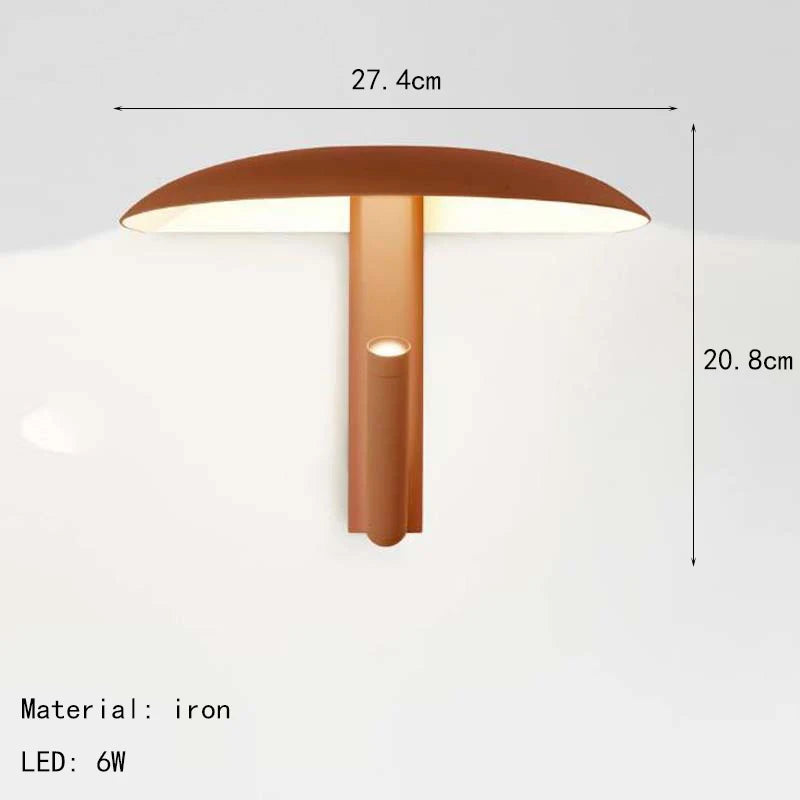Norela – Minimalistische Paddenstoel Wandlamp