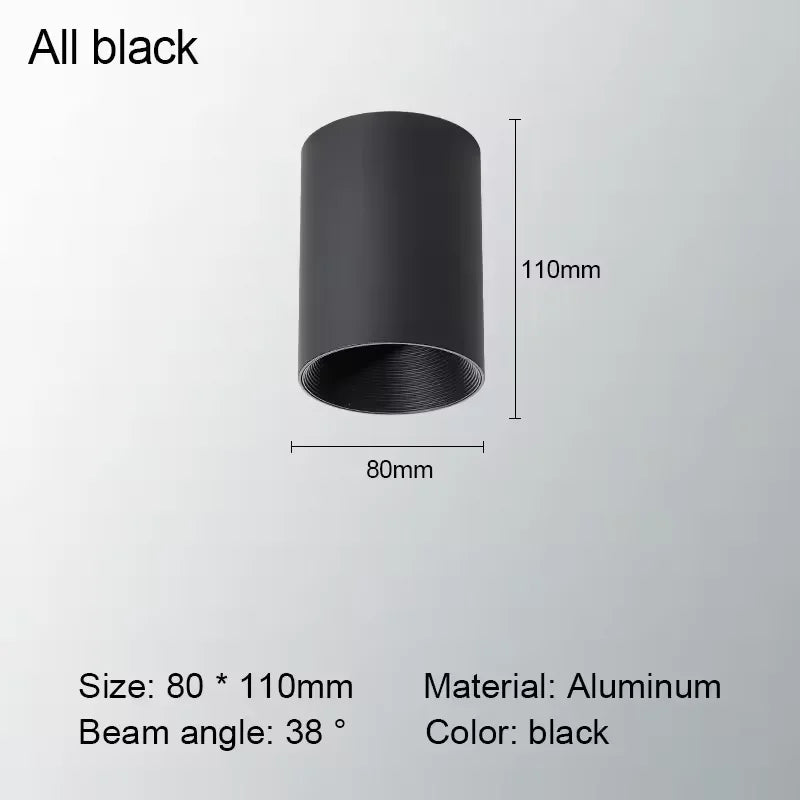 Levorin – LED Opbouw Spot Aluminium Plafondlamp