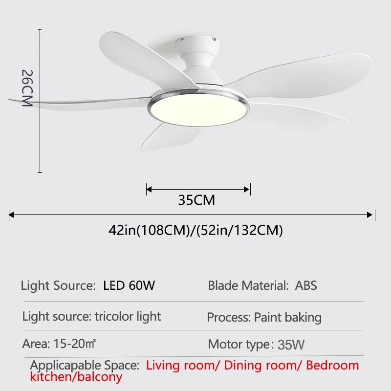 Lumivaron - Moderní LED stropní ventilátor s osvětlením a dálkovým ovládáním