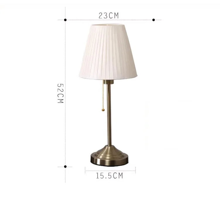 Veloura - Luxe Metalen Tafellamp in Amerikaanse Stijl