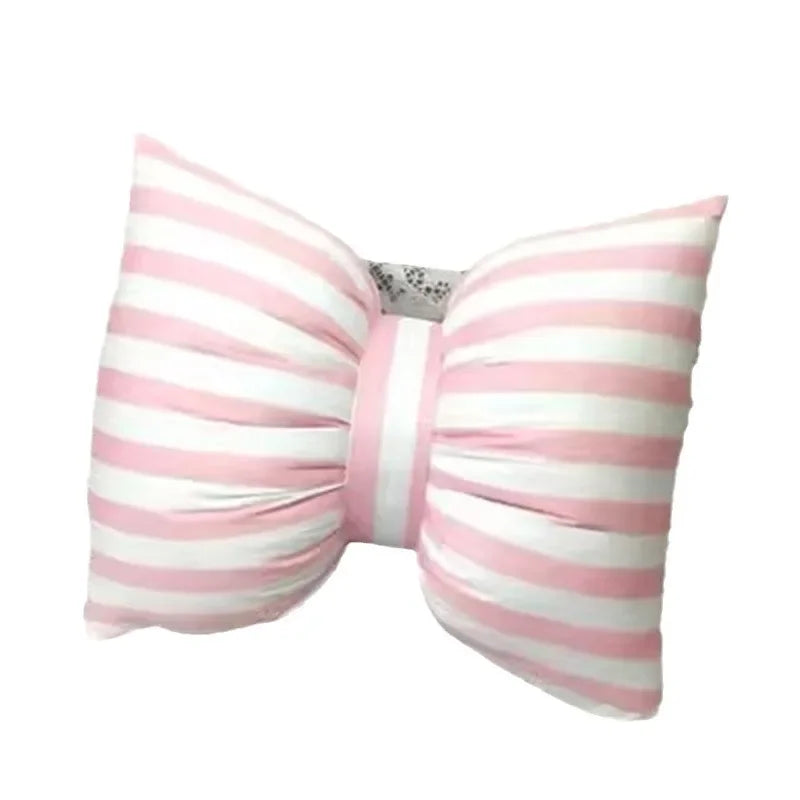 Lysandra - Stribet Strikket Hals Pude 25x18 Cm