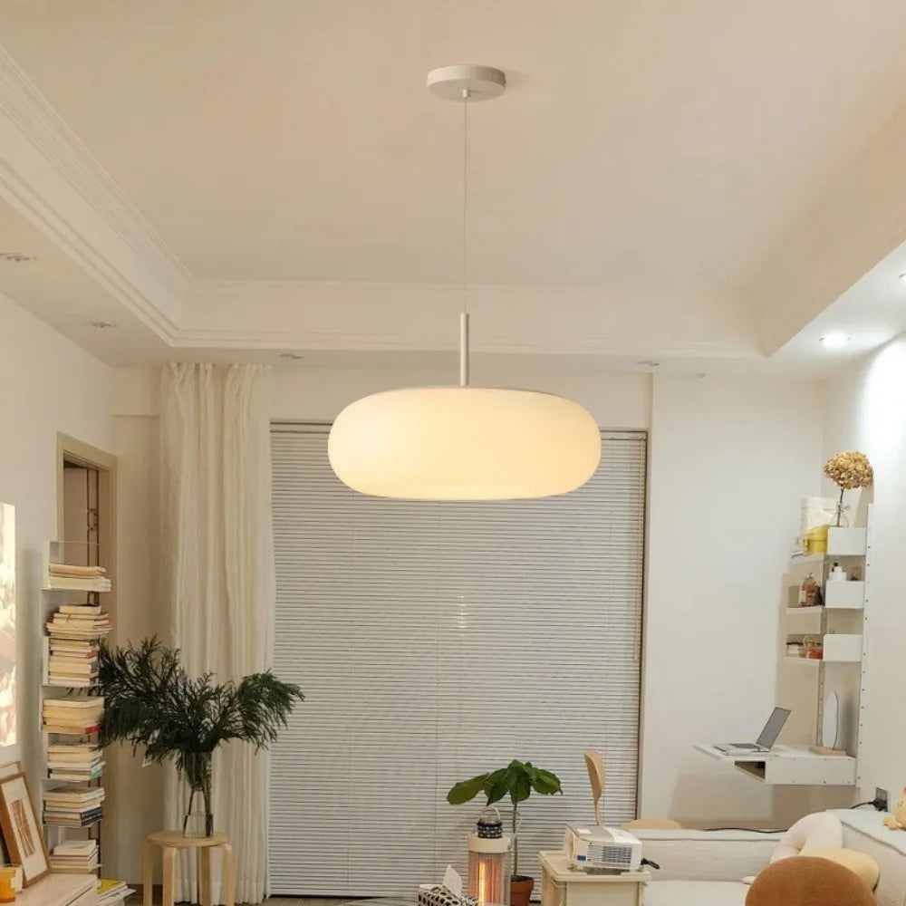 Nyxora - Lampada a sospensione moderna in stile lampadario semplice con illuminazione LED calda
