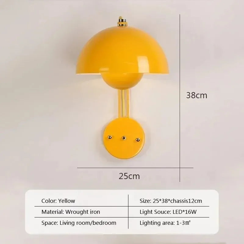 Norvyn – Minimalist Nordic LED Wall Lamp Multicolor Iron Sconce