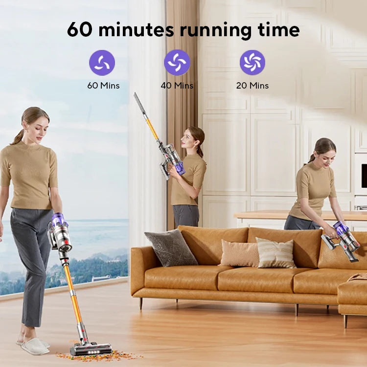 Nyssa - Aspirateur sans fil avec une puissance d'aspiration de 50KPA et batterie amovible