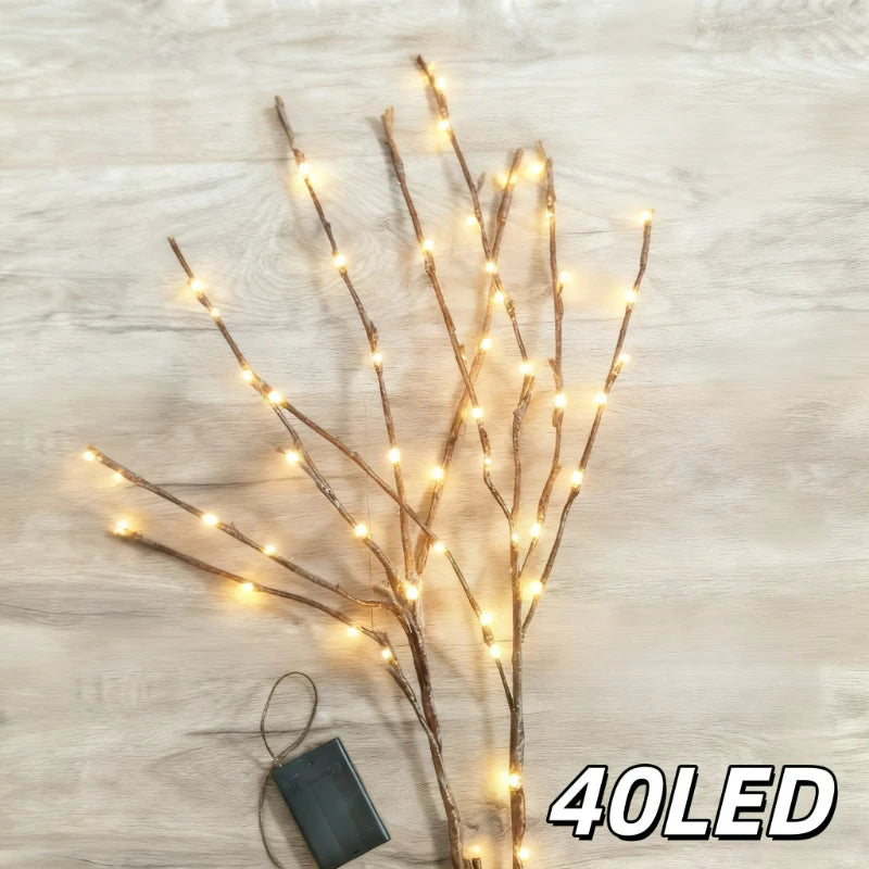 Elaren – Hajlítható LED faág lámpa elemmel, 20–60 fényforrással
