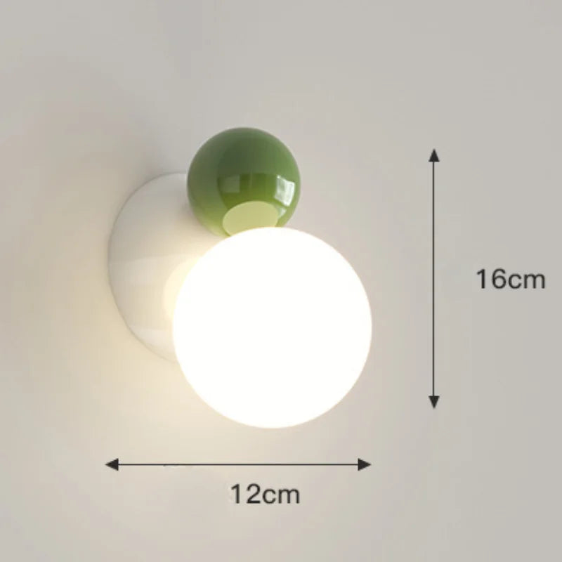 Solvéra – Nordic LED Wall Lamp Cream Style Children's Room