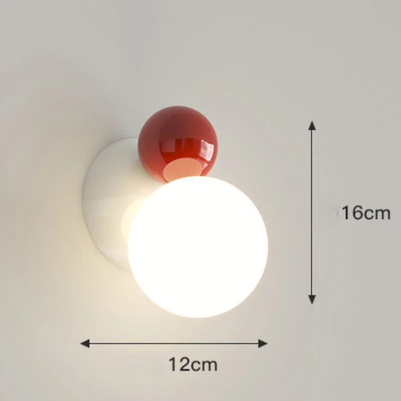 Solvéra – Nordic LED Wall Lamp Cream Style Children's Room