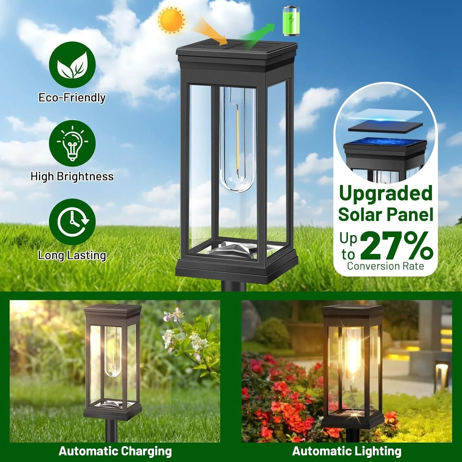 Solvien – Solar Garden Path Lighting Set of 4