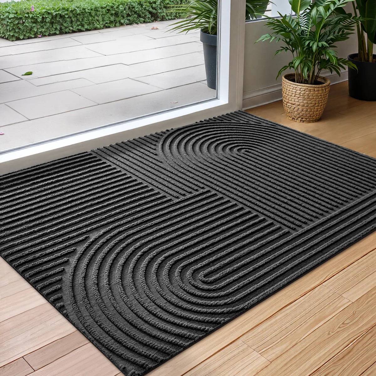 Janora - Polyester Rubber Deurmat Antislip en Waterabsorberend voor Binnen en Buiten