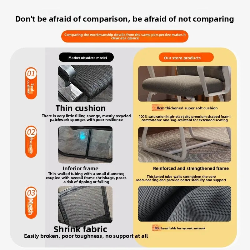 Nestor - Ergonomische E-sports Bureaustoel met Gebogen Frame en Comfortabele Zitting