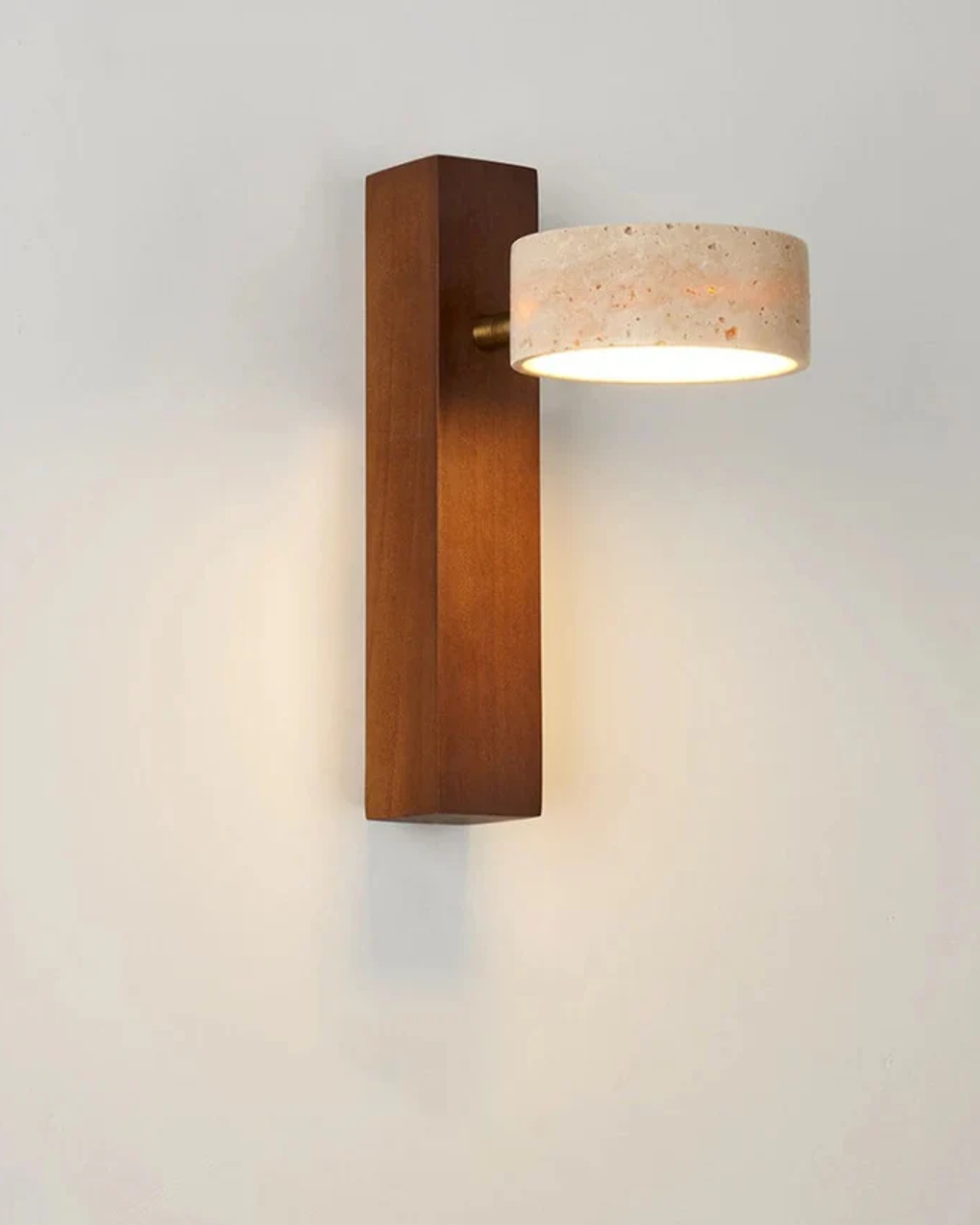 Lysarae - Wandlamp van Travertin Natuursteen in Moderne Ontwerp