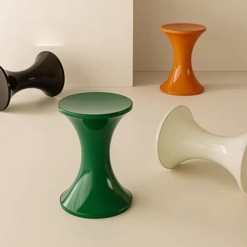 Floratheia - Nordic Kunststof Bijzettafel met Dik Zandloperdesign