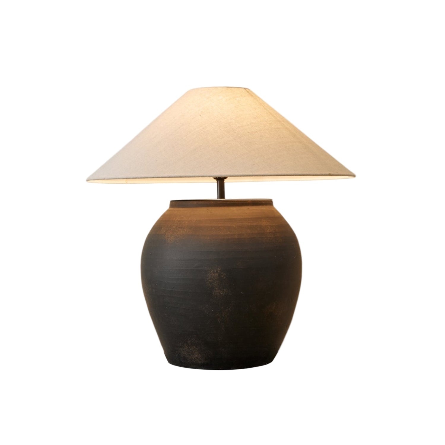 Bonvella – Terracotta Table Lamp with Organic Shape and Earthy Appearance